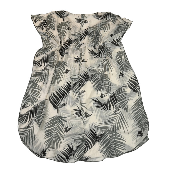 Kona Sol Tropical Print Sheer Kaftan Beach Cover Up - Picture 2 of 16